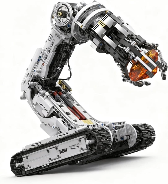 ARM Robot Kol Yapı Kiti 1468 Parça – Uzaktan Kumandalı 4 Motorlu Paletli STEM Eğitim Seti ürün görseli 1