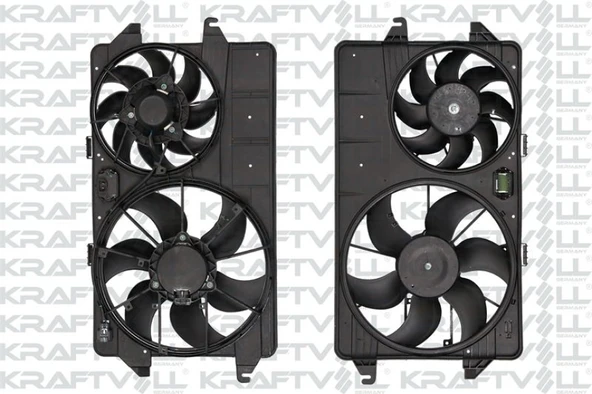 Ford Fan Motoru Komple (cift Fanlı) Ford Tourneo Connect 02>14 - Kraftvoll 08120005 ürün görseli 1