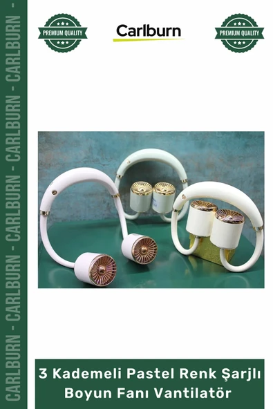 #BoyunFanıTaşınabilir USB Sessiz Mini Soğutucu Ergonomik 3 Kademeli Şarjlı Boyun Fanı Vantilatör ürün görseli 1