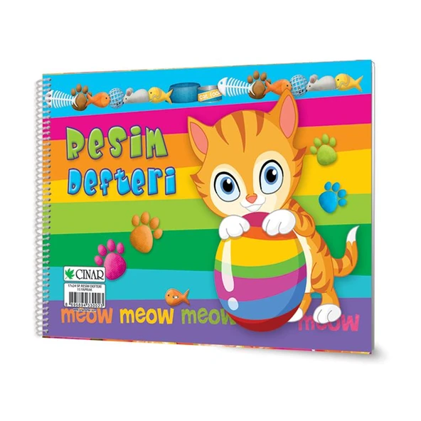 Çınar Resim Defteri Spiralli 15 Yaprak 17X24Cm 33002 (12 Li Paket) ürün görseli 1