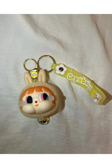 JOYSTER Crybaby Işıklı LED Peluş Tavşan Kostümlü Figür Anahtarlık ürün görseli 1