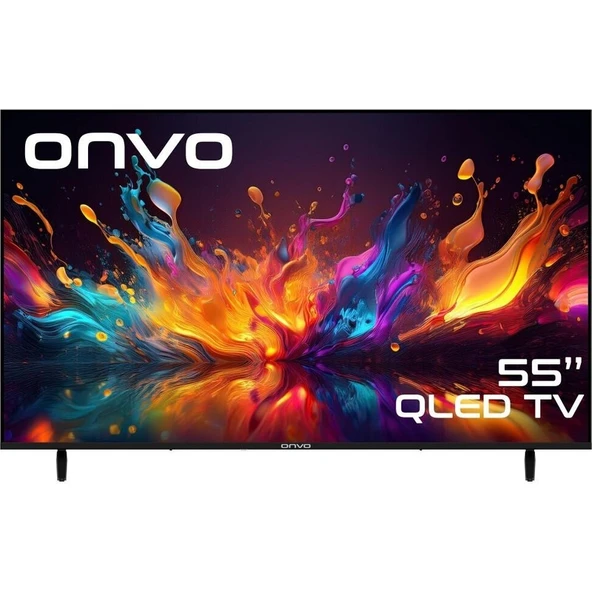 Onvo 55VQ90F3UA 55'' 140 Ekran Uydu Alıcılı 4K Ultra HD Google Smart QLED TV ürün görseli 1