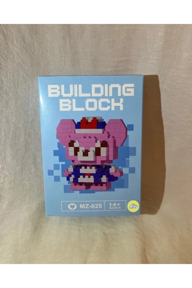 JOYSTER Pembe Ayı Figürlü 14+ Yaş Mikro Bricks Retro Hobi Ve Dekorasyon Seti ürün görseli 1