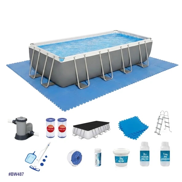 Prefabrik Havuz Seti 549x274x122 cm BW487 56465 ürün görseli 1