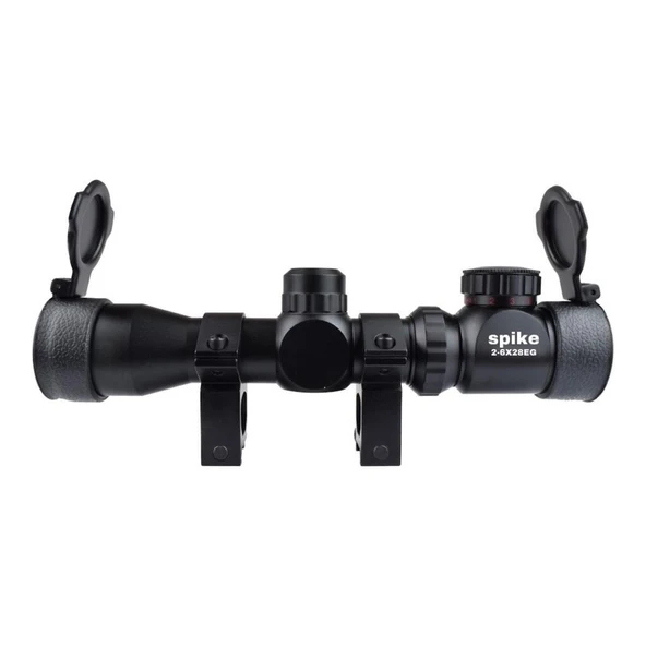2-6x28 Zoomlu Tüfeği Dürbünü Hedef Çizgili Çift Işıklı ürün görseli 1