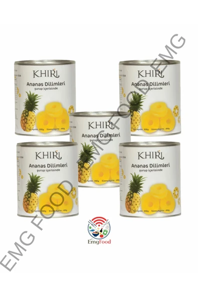 Khiri Konserve Ananas Dilimleri ( Sliced Pineapple) - 850g X 5 Adet ürün görseli 1