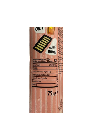 long chips Yengeçli Cips 75 gr - Resim 2