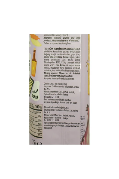 long chips Sour Cream & Onion - Resim 2