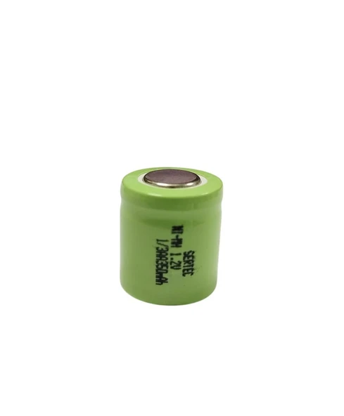 Sertec - 1.2V 350 Mah - 1/3AA - Ni-MH Şarjlı Pil - (Başsız / Flat Head) ürün görseli 1