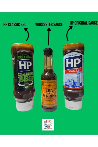 Heinz HP Klasik BBQ Sos & HP Worcester Sos & HP Orjinal Sos ürün görseli 1