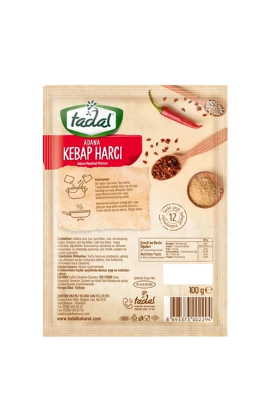 TADAL Adana Kebap Harcı 100 GR 10'lu - Resim 2