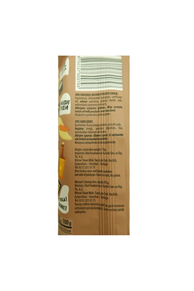 long chips Mashed Potato Snack Original 75 G - Resim 2