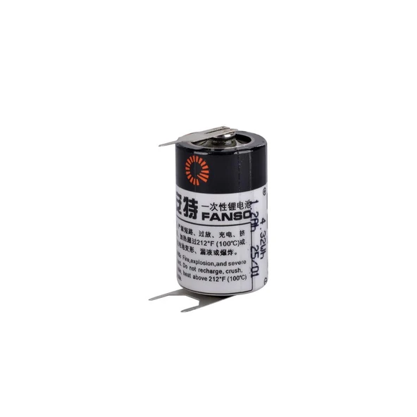 FANSO ER14250H 3.6V 1/2 AA Size Pil (Li-SOCL2) 3 PIN ürün görseli 1