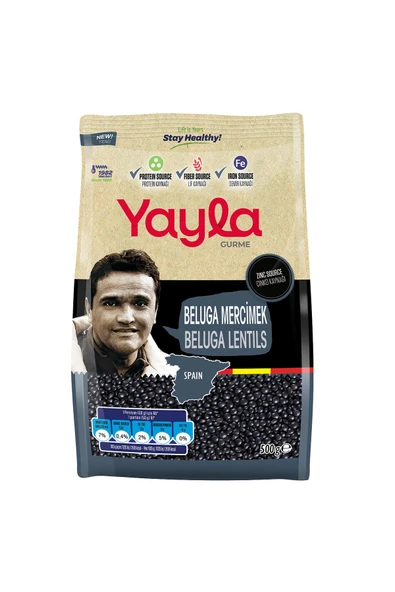 Yayla Gurme BELUGA MERCİMEK 500 Gr ürün görseli 1