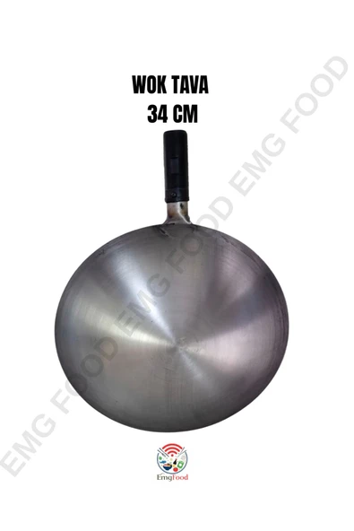 Stainlless Steel WOK TAVA ÇELİK 34CM ürün görseli 1