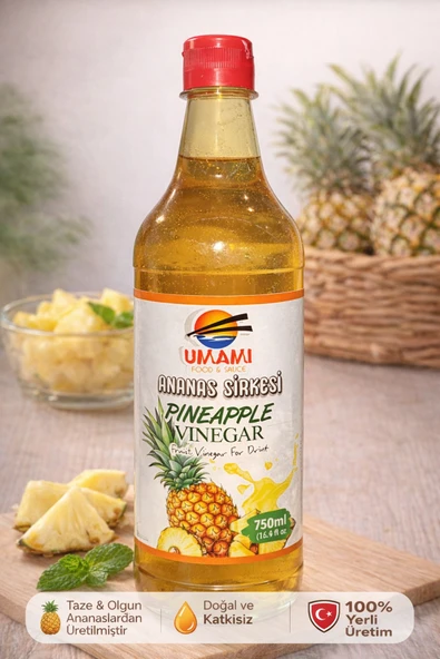 umami Ananas Sirkesi 750 ml – Doğal Fermente Meyve Sirkesi ürün görseli 1