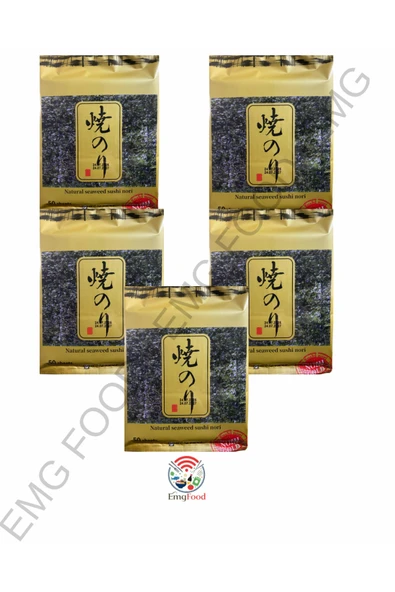 SEA FOOD Sea Wandobada SeaFood Sushi Yaprak Yosun Yaki Nori 50 Yaprak Gold 130Gr X 5 Adet ürün görseli 1