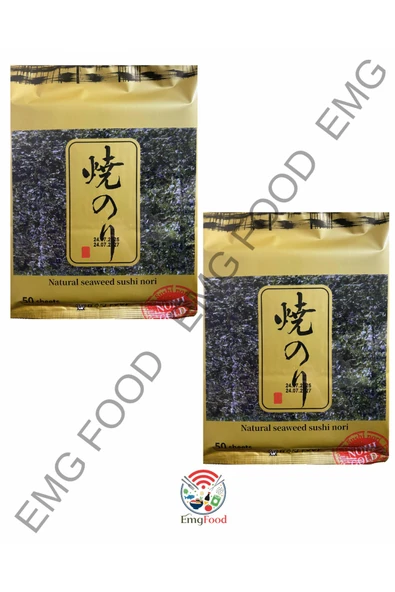 Wandobada SEA FOOD Sea SeaFood Sushi Yaprak Yosun Yaki Nori 50 Yaprak Gold 130Gr X 2 Adet ürün görseli 1