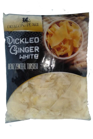 Dragon Pearl Beyaz Zencefil Turşusu ( Pickled Sushi Ginger ) 1500 Gr ürün görseli 1