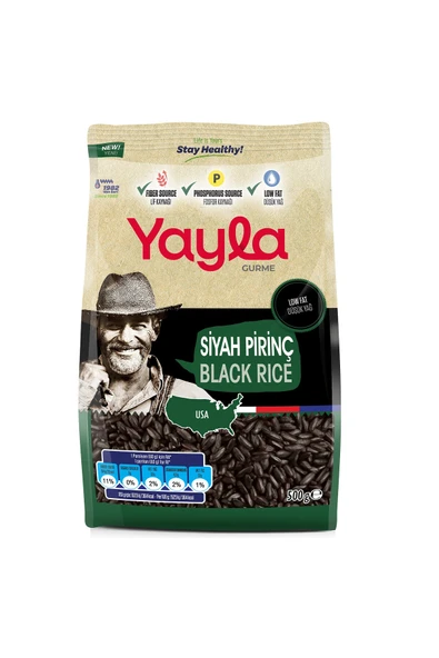Yayla Gurme SİYAH PİRİNÇ 500 Gr ürün görseli 1