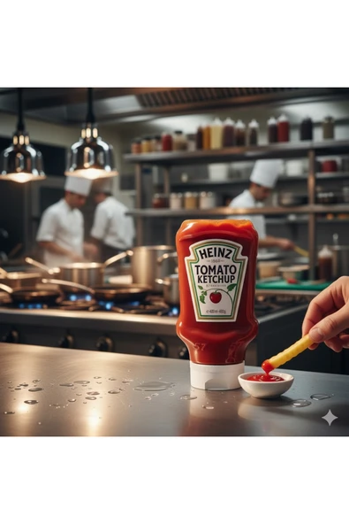 Heinz Ketçap Top Down 460gr - Resim 3