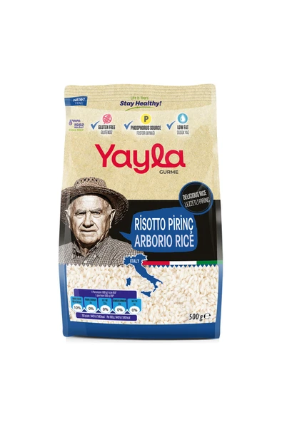 Yayla Gurme RİSOTTO PİRİNÇ 500 Gr ürün görseli 1