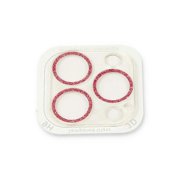 13 Pro Max Shine Kamera Lens Koruma Cam - Pembe - Resim 2