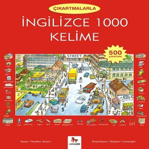 Çıkartmalarla İngilizce 1000 Kelime (500 Çıkartma) ürün görseli 1