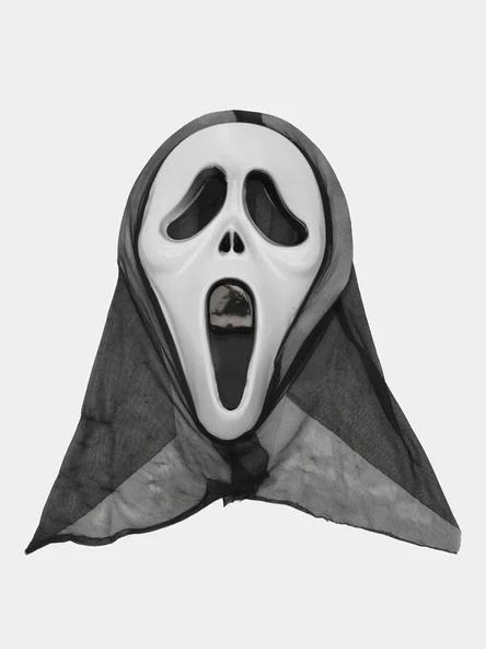 Kapşonlu Çığlık Maskesi Scream Maskesi 33x21 cm ürün görseli 1