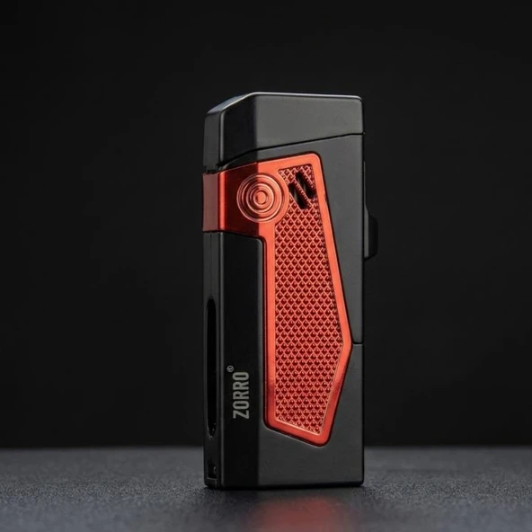 Zorro Dört Torch Pürmüz Kırmızı Puro Çakmağı ürün görseli 1