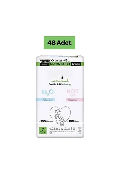 Double Soft Bebek Bezi Ultra Paket 7 Beden 48 Adet ürün görseli 1