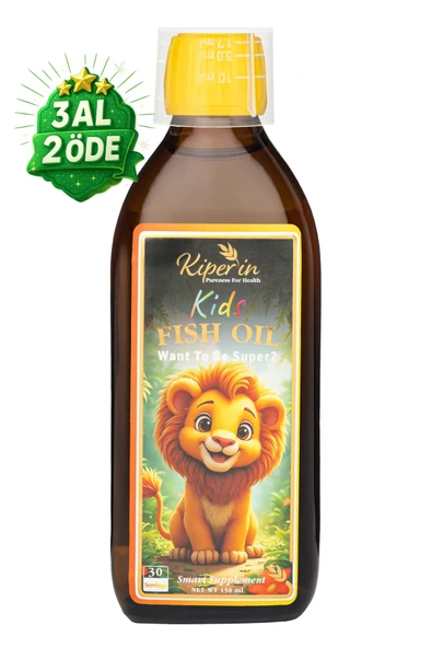 Kids Fish Oil | Çocuk Özel | Yüksek Balık Yağı: 1800, Omega 3:1206mg, EPA:180mg, DHA:900mg | 150ml ürün görseli 1