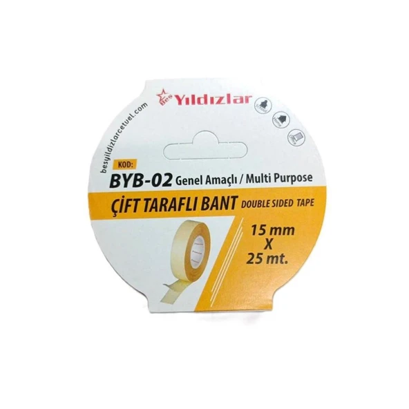 Yıldızlar  Byb-02 Çift Tarafli Filmik Bant 15 Mm*25 Mt ürün görseli 1