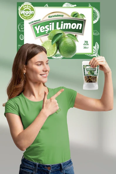 Kurutulmuş Yeşil Limon 30g - Resim 2