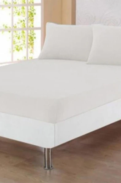 Bella Çift Kişilik 180x200 cm Lastikli Çarşaf Takımı Beyaz ürün görseli 1