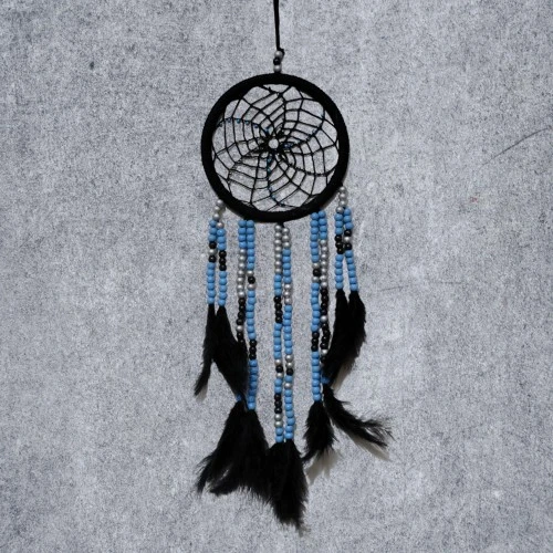 Siyah İnci Rüya Kovan Dream Catcher - Resim 4