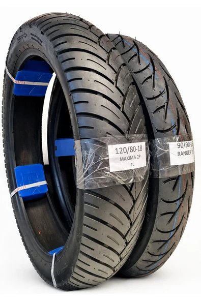 MARUTİ TYRES 120/80-18 VE 90/90-18 MOTOSİKLET LASTİK TAKIMI TL (TUBELESS - DUBLEKS) ürün görseli 1
