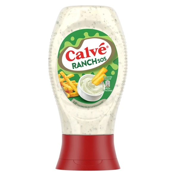 Calve Ranch Sos 245 Gr Kremsi Salata ve Atıştırmalık Sosu ürün görseli 1