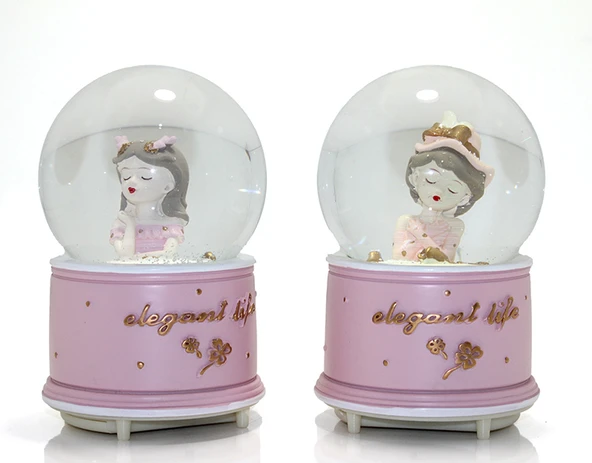 Kar Küresi Işıklı Müzikli 13 Cm No 2 - Resim 2