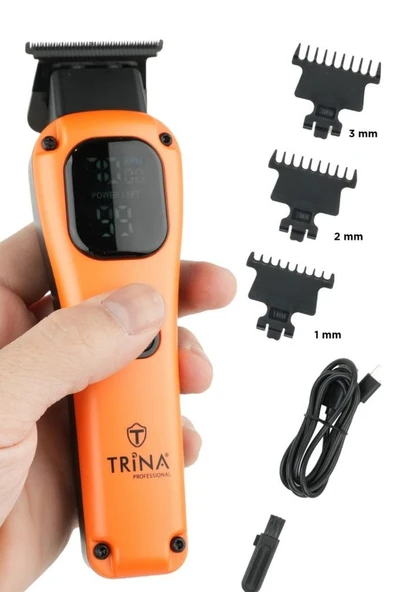 Trina Saç Kesim Çizim ve Tıraş Makinesi Type-C 7500 RPM Turuncu TRNSACKS0082 ürün görseli 1