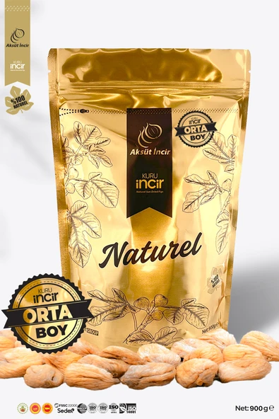 Orta Boy 900g Gold Doypack Kuru İncir Aydın İnciri AB Coğrafi İşaretli ürün görseli 1