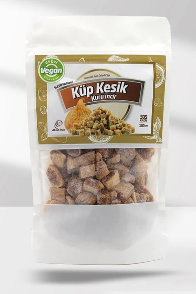 Küp Kesik Kuru İncir 100g ürün görseli 1