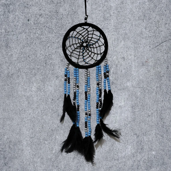 Siyah İnci Rüya Kovan Dream Catcher - Resim 2