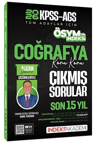 2026 Kpss Ags Tüm Adaylar Coğrafya Son 15 Yıl Konu Konu Çıkmış sorular İndeks Akademi ürün görseli 1