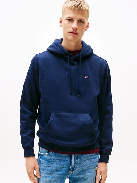 Tommy Hilfiger   TJM REG S FLAG HOODIE Erkek Mavi Sweatshirt - DM0DM20742 ürün görseli 1