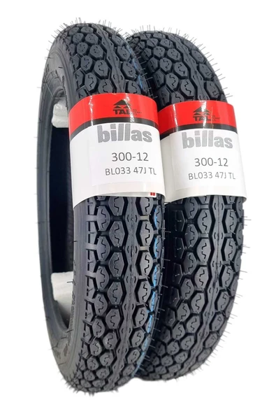 Billas FAYTON FX33 LASTİK TAKIMI 2'Lİ 300-12 BL033 TL(DUBLEKS) ürün görseli 1