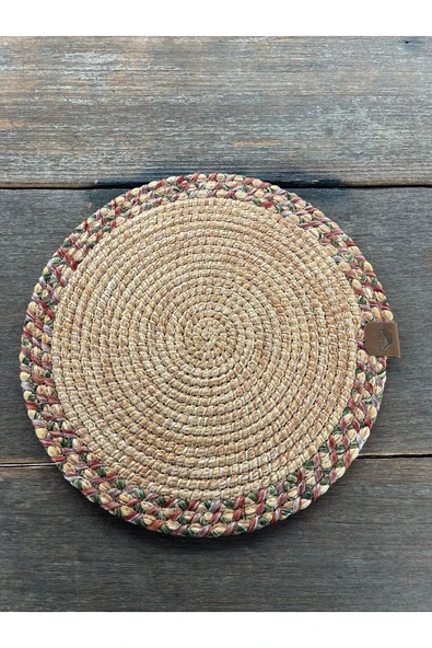 home inn Modern Supla 33 cm Renkli Örgü Amerikan Servis Tekli Modern Sofra Dekoru ürün görseli 1