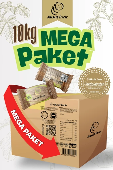 Üreticisinden Jumbo Boy Hijyenik Tek Tek Paketli Aydın İnciri AB Coğrafi İşaretli 10KG Mega Paket ürün görseli 1