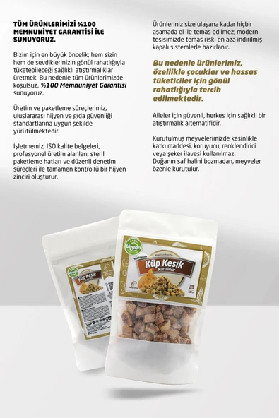 Küp Kesik Kuru İncir 100g - Resim 5