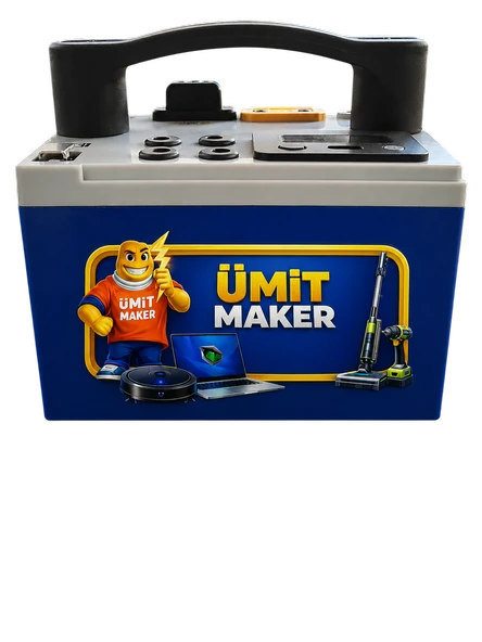 12.8V 18Ah Lifepo4 Extra Özellikli Taşınabilir Güç İstasyonu + Şarj Aleti İçindenir ürün görseli 1